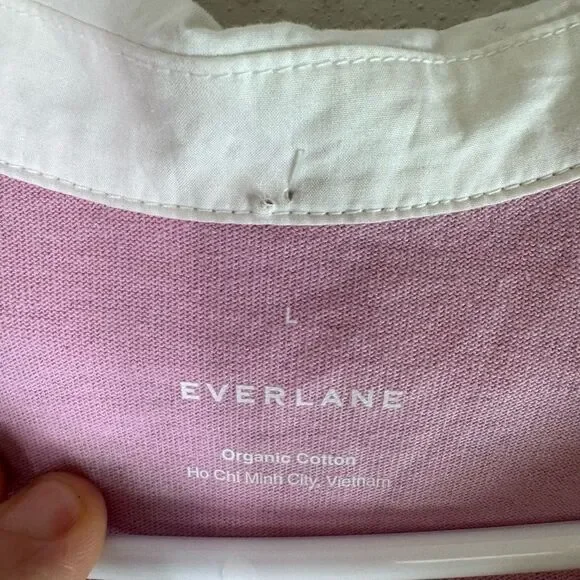 Everlane The Organic Cotton Polo Short Sleeve Dress Size L - Picture 4 of 11